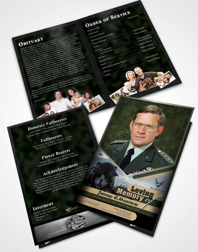 Bifold Order Of Service Obituary Template Brochure 1st Air Force Airman Serenity.jpg