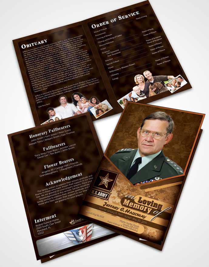 Bifold Order Of Service Obituary Template Brochure 1st Army Soldier Love.jpg