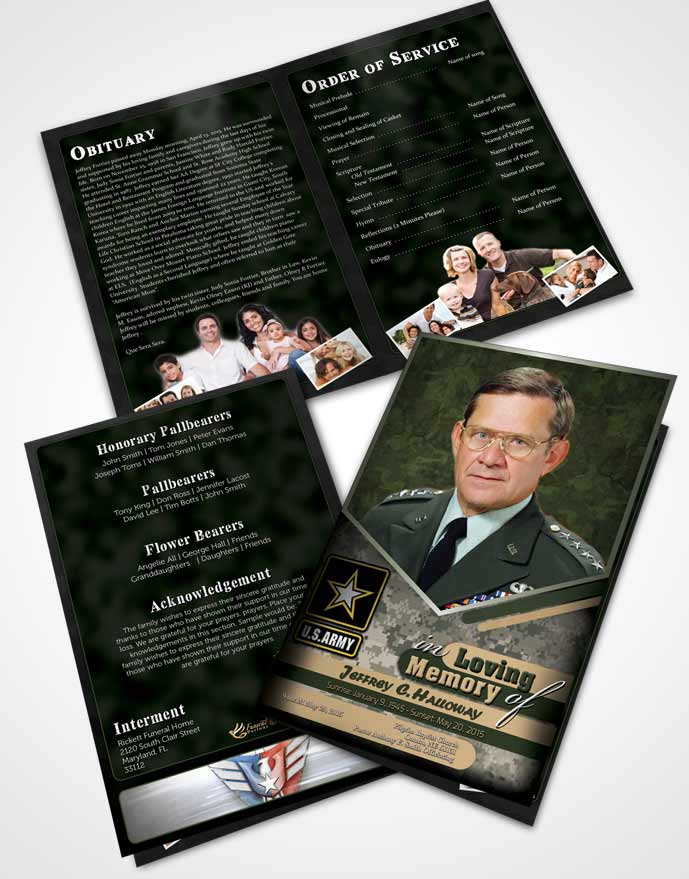 Bifold Order Of Service Obituary Template Brochure 1st Army Soldier Serenity.jpg