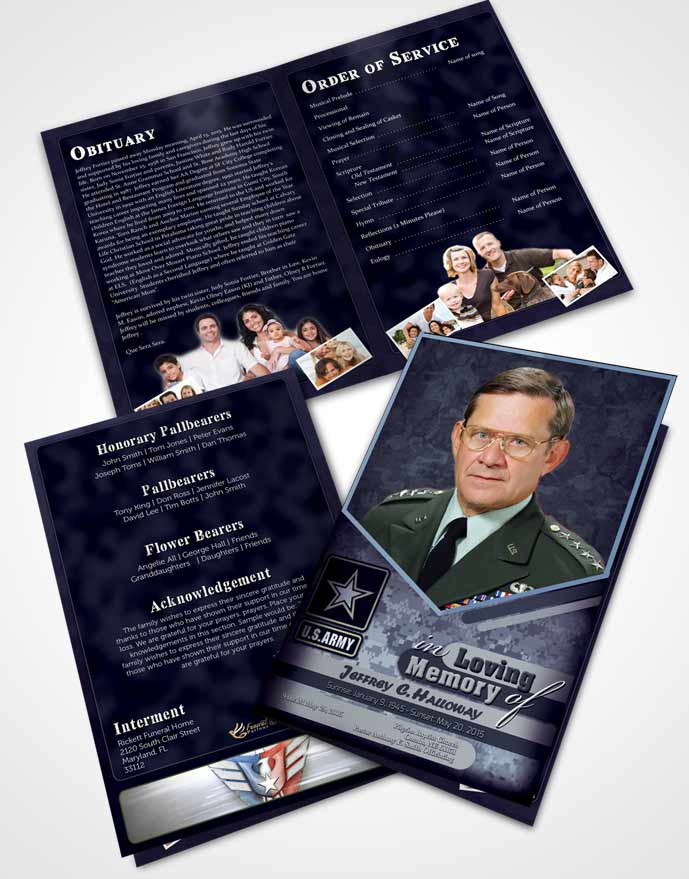 Bifold Order Of Service Obituary Template Brochure 1st Army Soldier Sunset.jpg