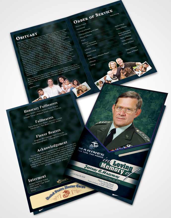 Bifold Order Of Service Obituary Template Brochure 1st Marines The Few The Proud Desire.jpg