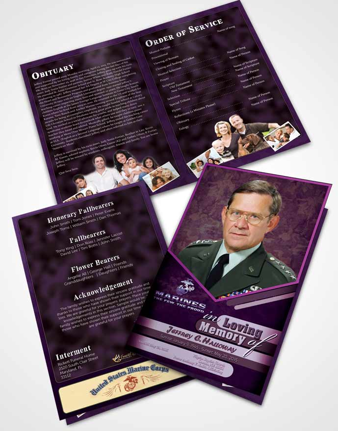 Bifold Order Of Service Obituary Template Brochure 1st Marines The Few The Proud Faith.jpg