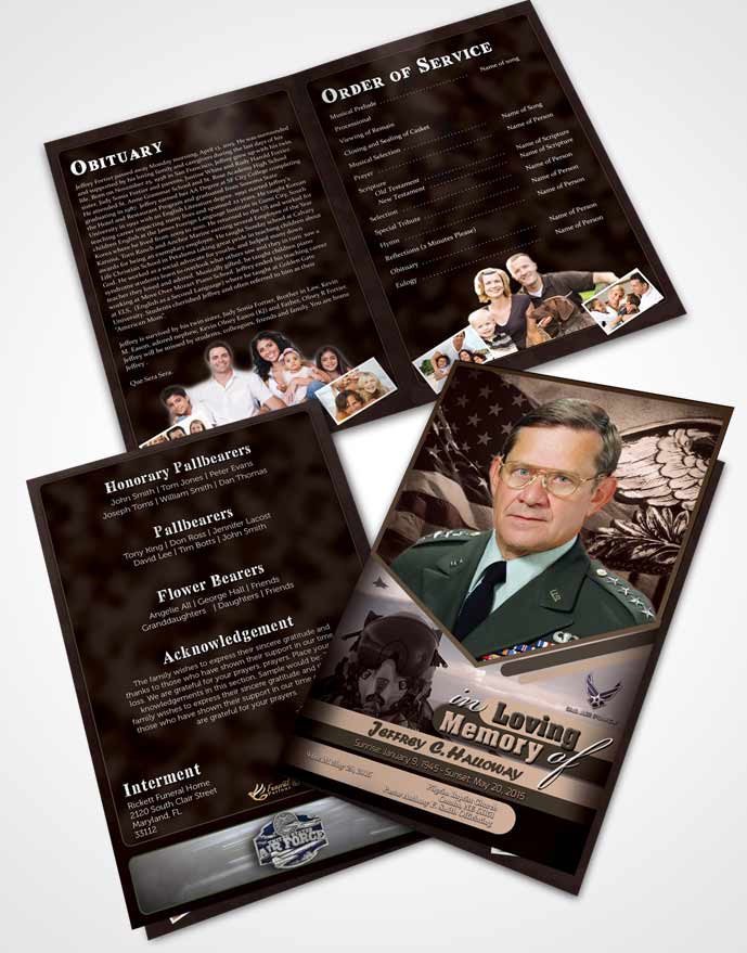 Bifold Order Of Service Obituary Template Brochure 2nd Air Force Airman Bliss.jpg