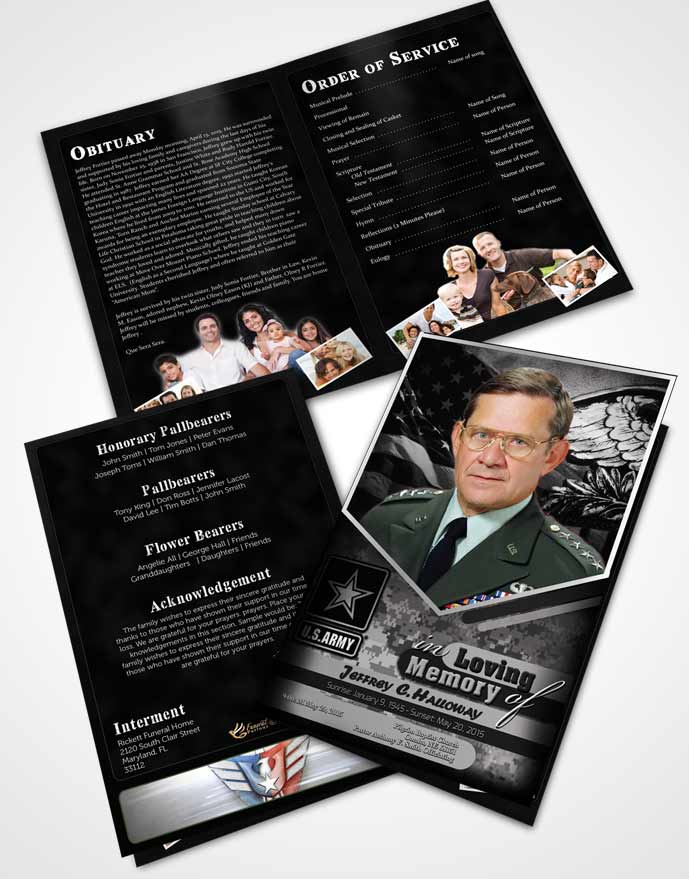 Bifold Order Of Service Obituary Template Brochure 2nd Army Soldier Freedom.jpg