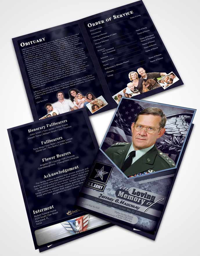 Bifold Order Of Service Obituary Template Brochure 2nd Army Soldier Sunset.jpg