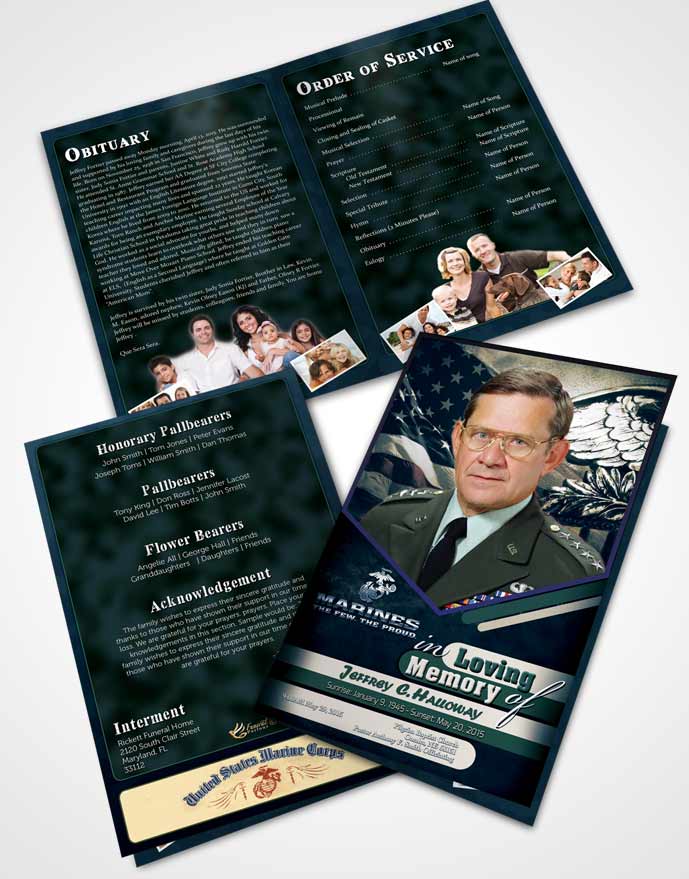 Bifold Order Of Service Obituary Template Brochure 2nd Marines The Few The Proud Desire.jpg