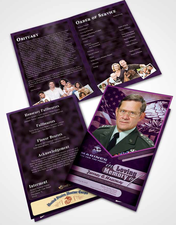 Bifold Order Of Service Obituary Template Brochure 2nd Marines The Few The Proud Faith.jpg
