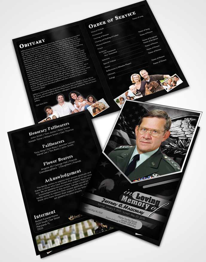 Bifold Order Of Service Obituary Template Brochure 2nd Veterans Day Freedom.jpg