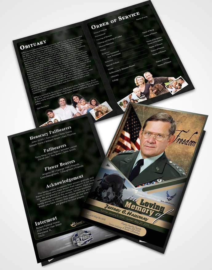 Bifold Order Of Service Obituary Template Brochure 3rd Air Force Airman Serenity.jpg