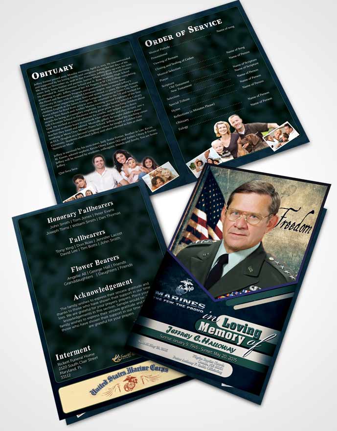 Bifold Order Of Service Obituary Template Brochure 3rd Marines The Few The Proud Desire.jpg