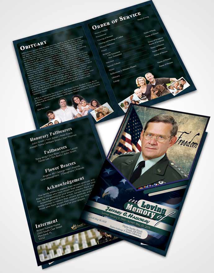 Bifold Order Of Service Obituary Template Brochure 3rd Veterans Day Desire.jpg