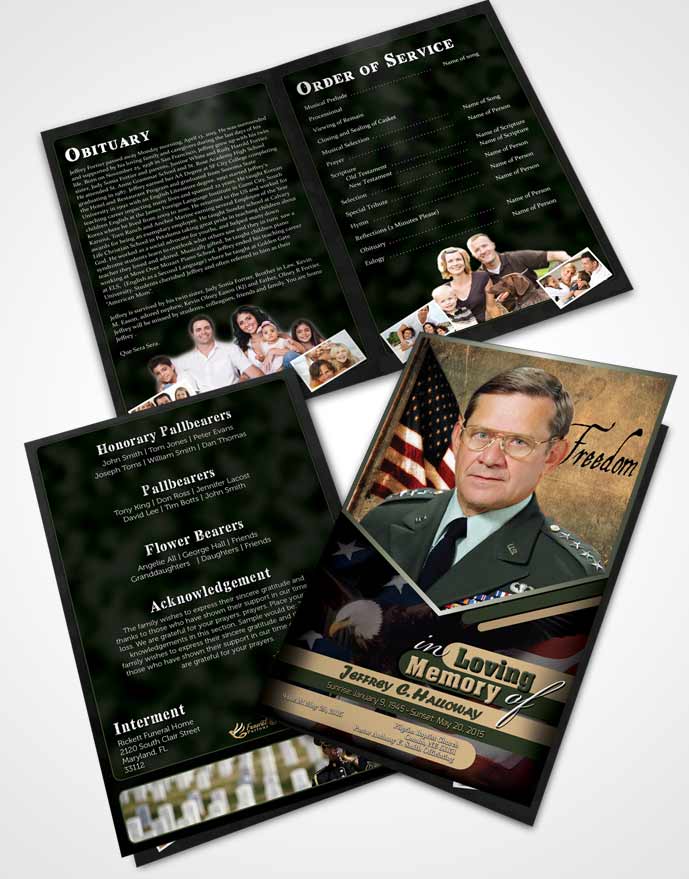 Bifold Order Of Service Obituary Template Brochure 3rd Veterans Day Serenity.jpg