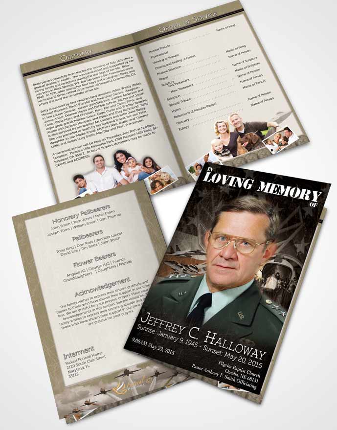 Bifold Order Of Service Obituary Template Brochure Air Force Golden Salute.jpg