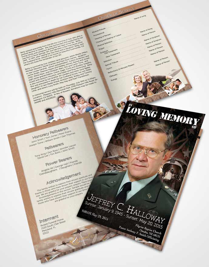 Bifold Order Of Service Obituary Template Brochure Air Force Rustic Salute.jpg