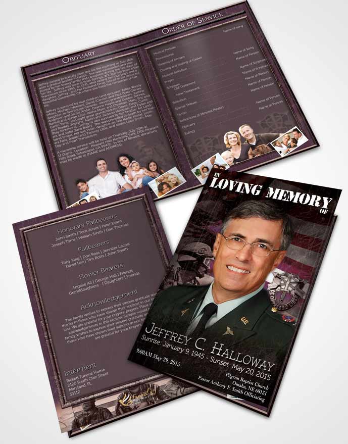 Bifold Order Of Service Obituary Template Brochure Sunrise Special Forces Salute.jpg