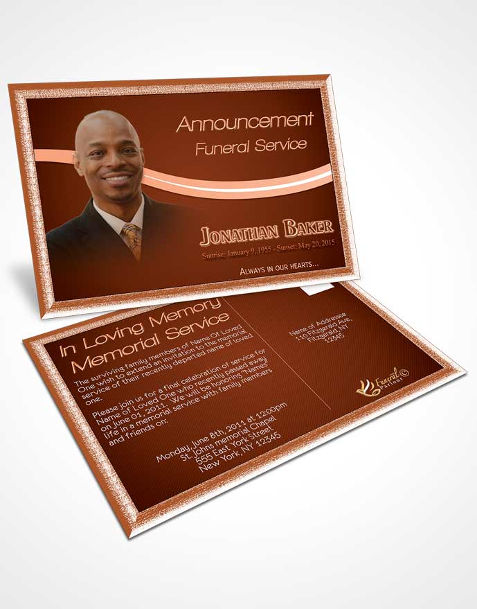 Funeral Prayer Card Template Cinnamon Journey