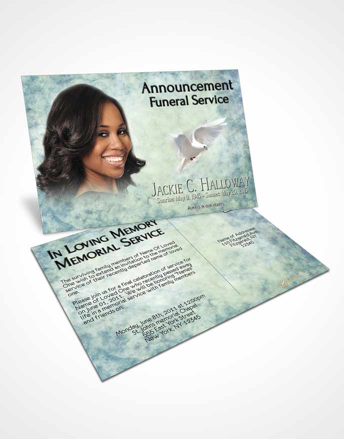 Funeral Prayer Card Template Deep Love Harmonics