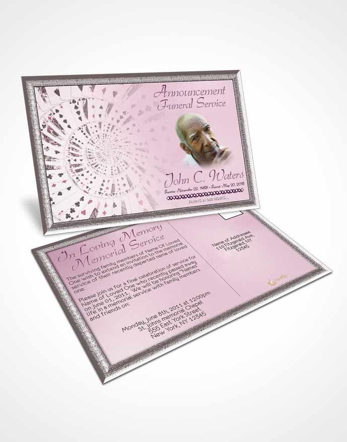 Funeral Announcement Card Template Lets Play Tender Cards