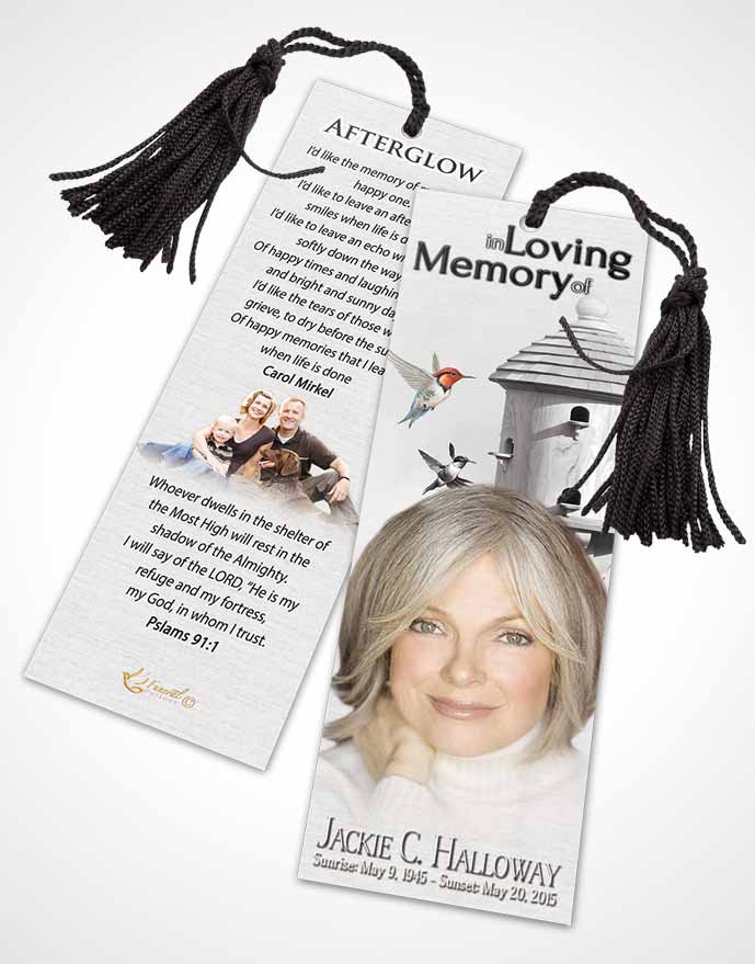 Memorial Bookmark Template Free from funeralparlour.com