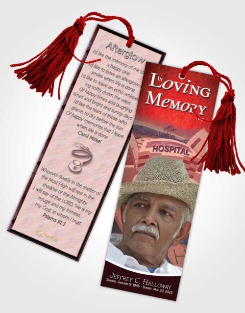 Funeral Bookmark Template Ruby Doctor
