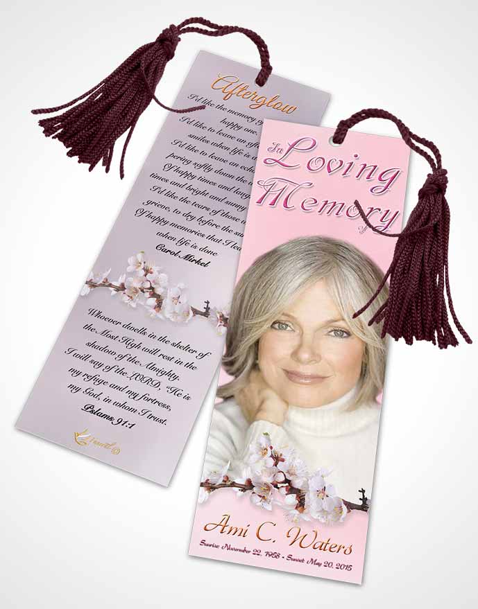 Funeral Bookmark Template Simple Beauty Early Morning
