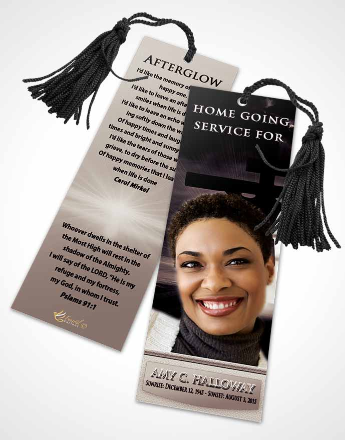 Funeral Bookmark Template The Freedom Sacrifice