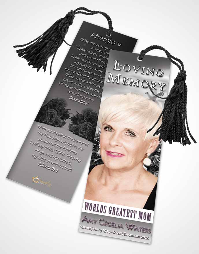 Funeral Bookmark Template Worlds Greatest Free Mom