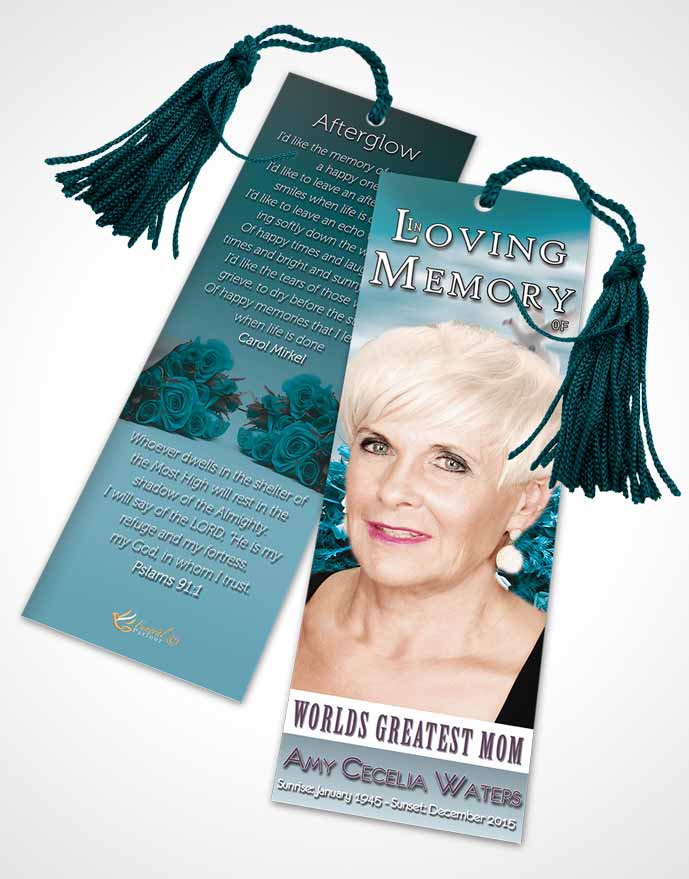 Funeral Bookmark Template Worlds Greatest Hopeful Mom