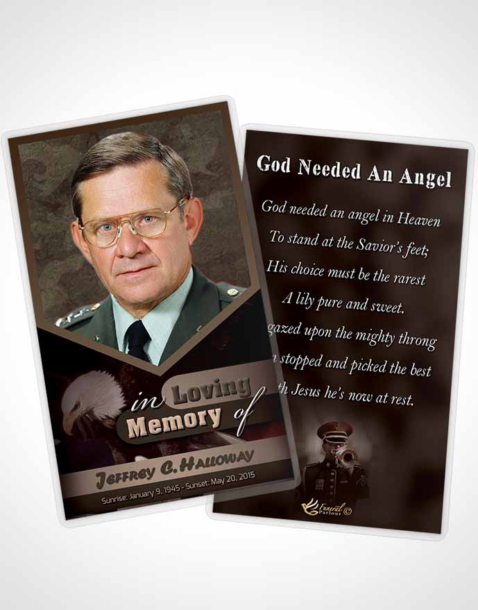 Funeral Thank You Card Template 1st Veterans Day Bliss