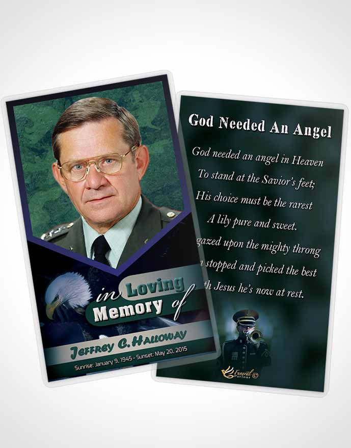 Funeral Thank You Card Template 1st Veterans Day Desire