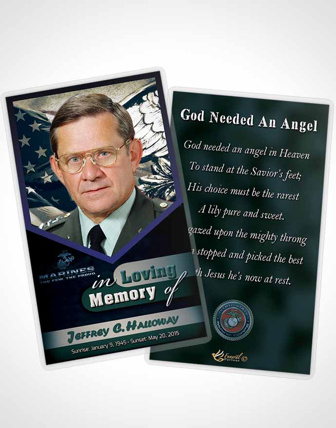 Funeral Thank You Card Template 2nd Marines The Few The Proud Desire