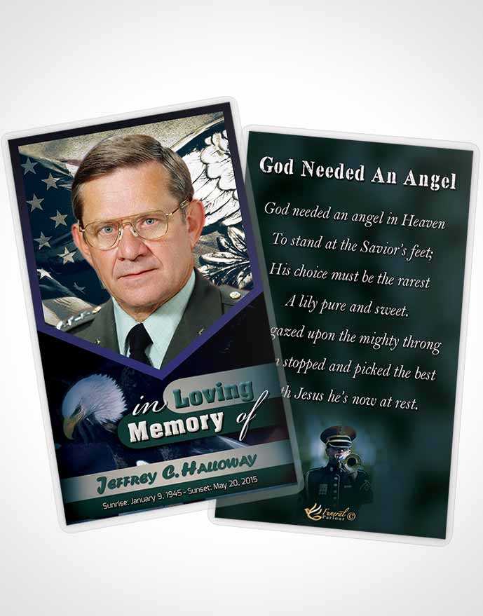 Funeral Thank You Card Template 2nd Veterans Day Desire