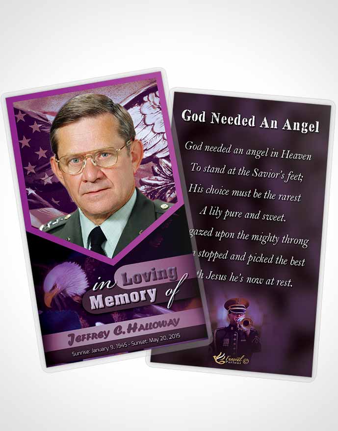 Funeral Thank You Card Template 2nd Veterans Day Faith