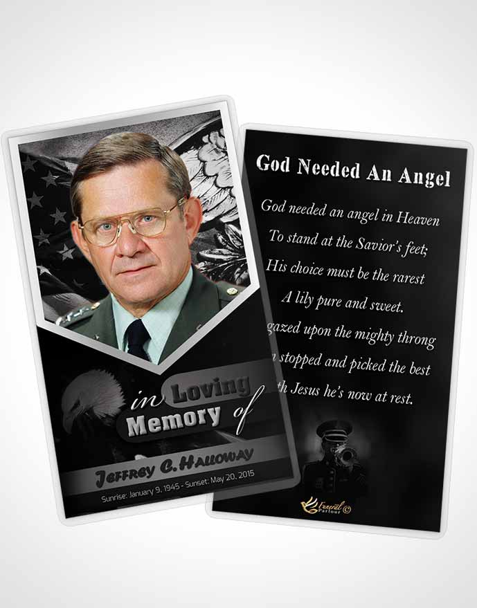 Funeral Thank You Card Template 2nd Veterans Day Freedom