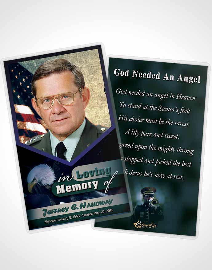 Funeral Thank You Card Template 3rd Veterans Day Desire