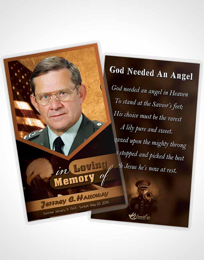 Funeral Thank You Card Template 3rd Veterans Day Love