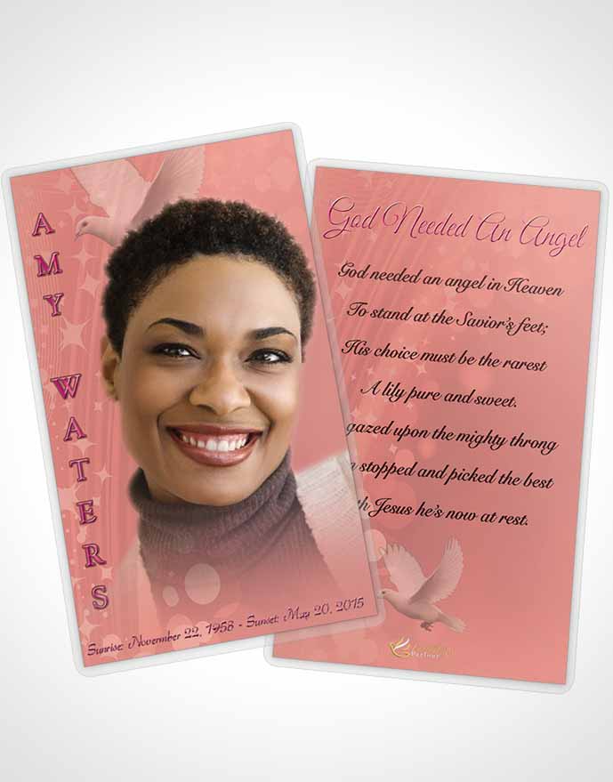 Funeral Thank You Card Template Free Spirit Evening Peace