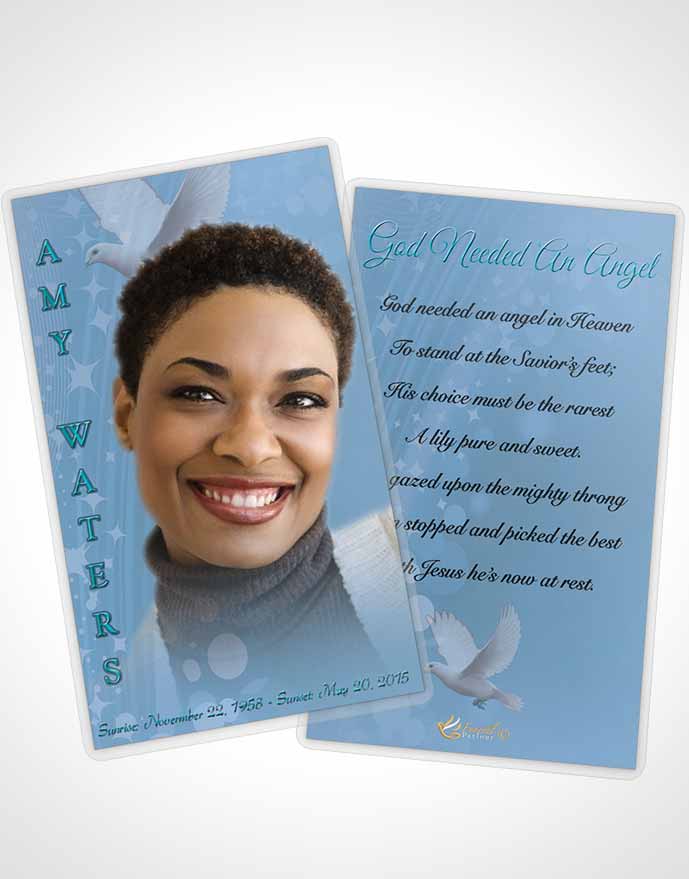 Funeral Thank You Card Template Free Spirit Morning Calm