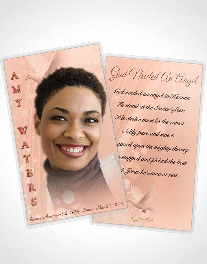 Funeral Thank You Card Template Free Spirit Ruby Desire