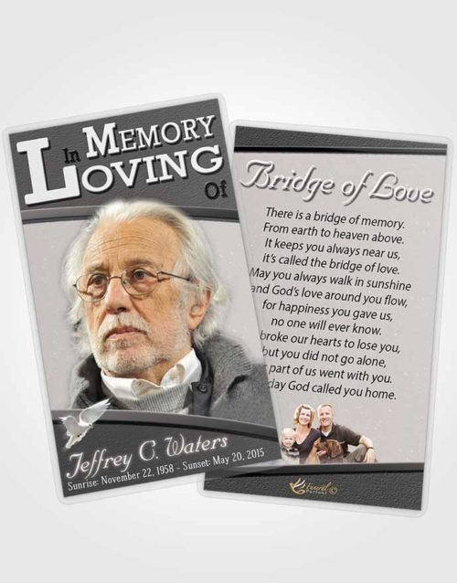 Funeral Prayer Card Template Humble Clarity