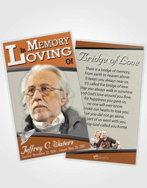 Funeral Prayer Card Template Loving Clarity