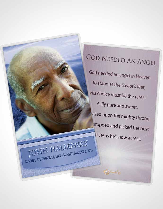 Funeral Prayer Card Template Special Moments Canyon Escape