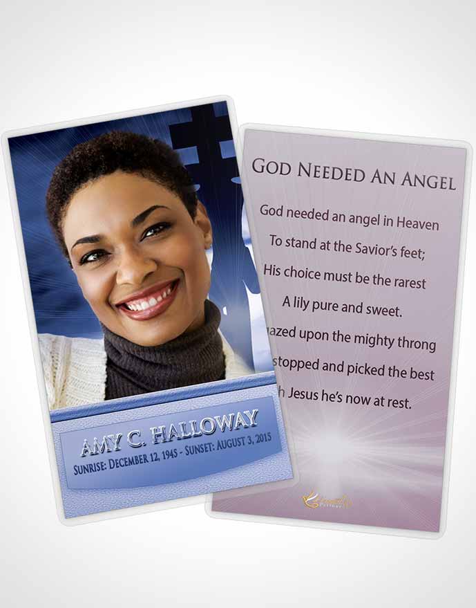 Funeral Prayer Card Template The Special Moments Sacrifice