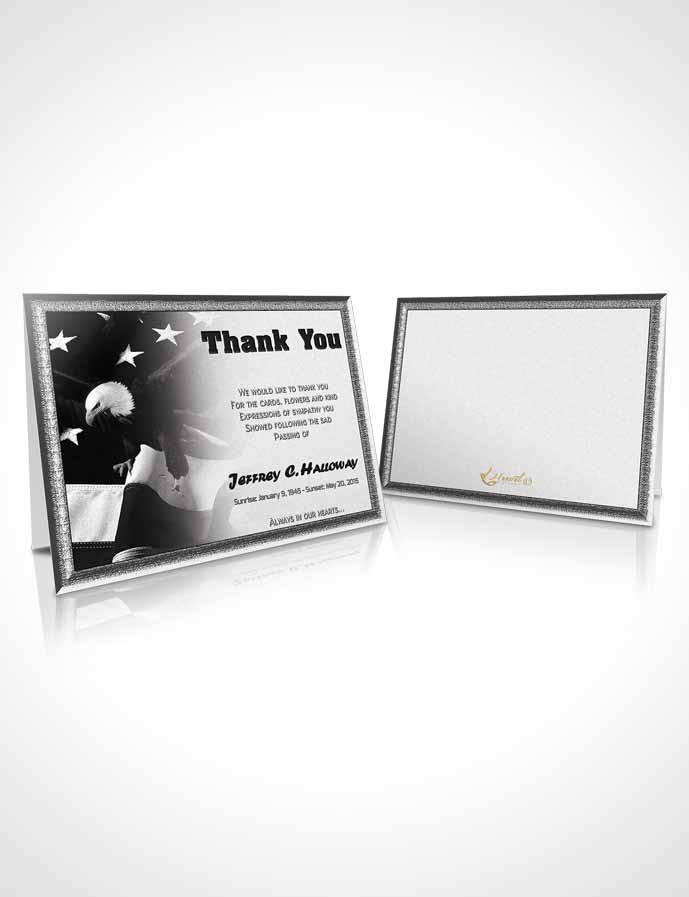 Funeral Thank You Card Template 1st Veterans Day Freedom