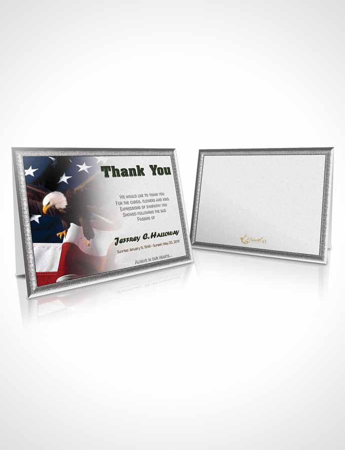 Funeral Thank You Card Template 1st Veterans Day Serenity