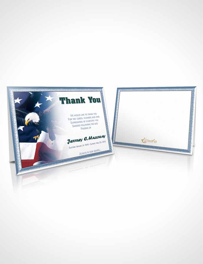 Funeral Thank You Card Template 2nd Veterans Day Desire