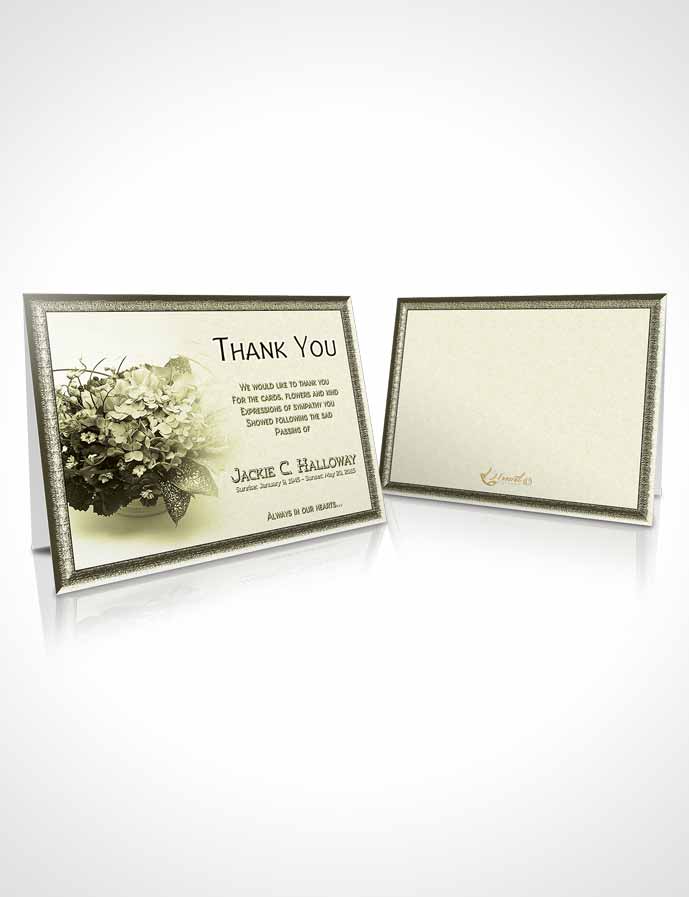 Funeral Thank You Card Template A Beautiful Rustic Bouquet