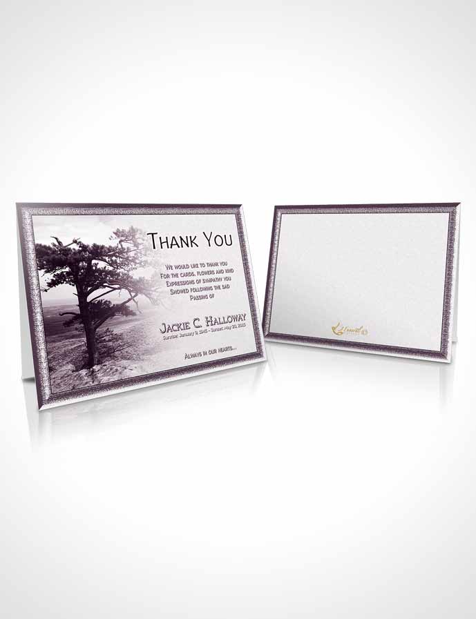 Funeral Thank You Card Template A Blissful Lavender Tree