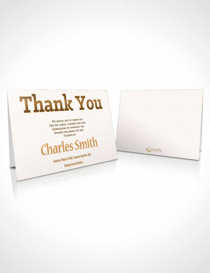 Funeral Thank You Card Template A Childs Passing Amber Moon