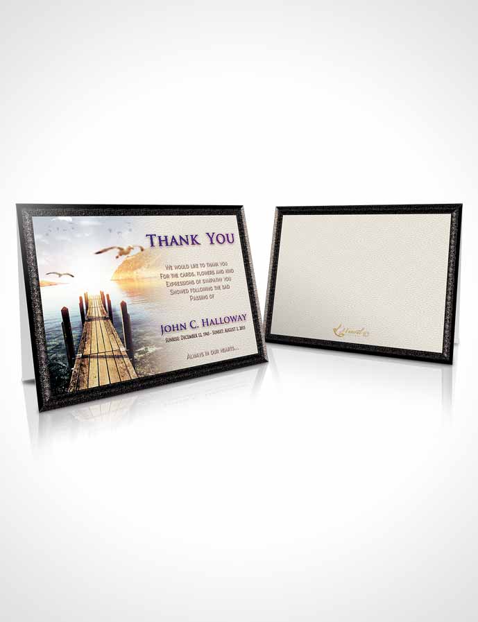 Funeral Thank You Card Template Afternoon Natures Peace